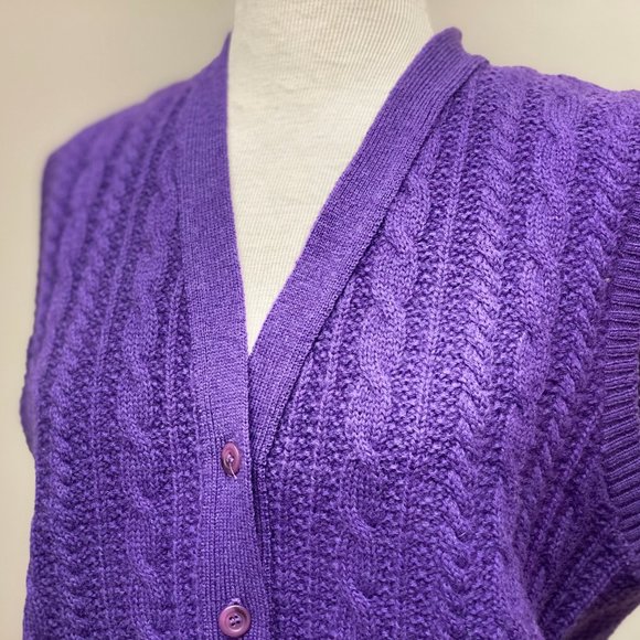 Pendleton Cardigan Vest, Vintage 60s, Size L - Picture 3 of 10